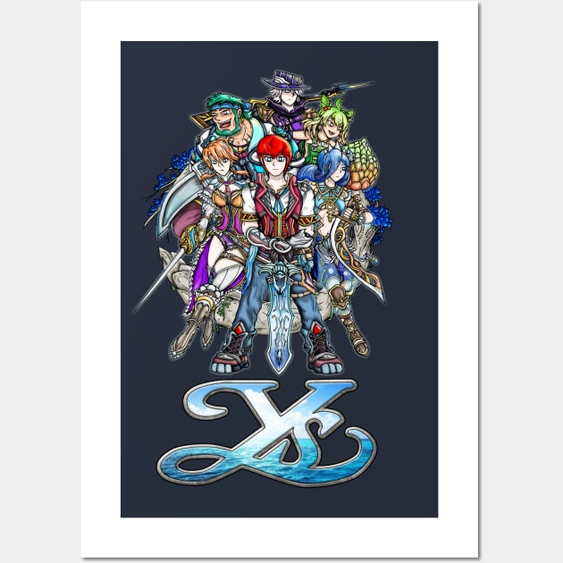 Ys VIII Heroes Wall Art by WarioPunk